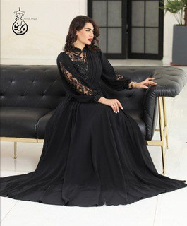 ماکسی مجلسی جدید جنس کرپ حریر خرجکار گل برجسته مدل گلرخ