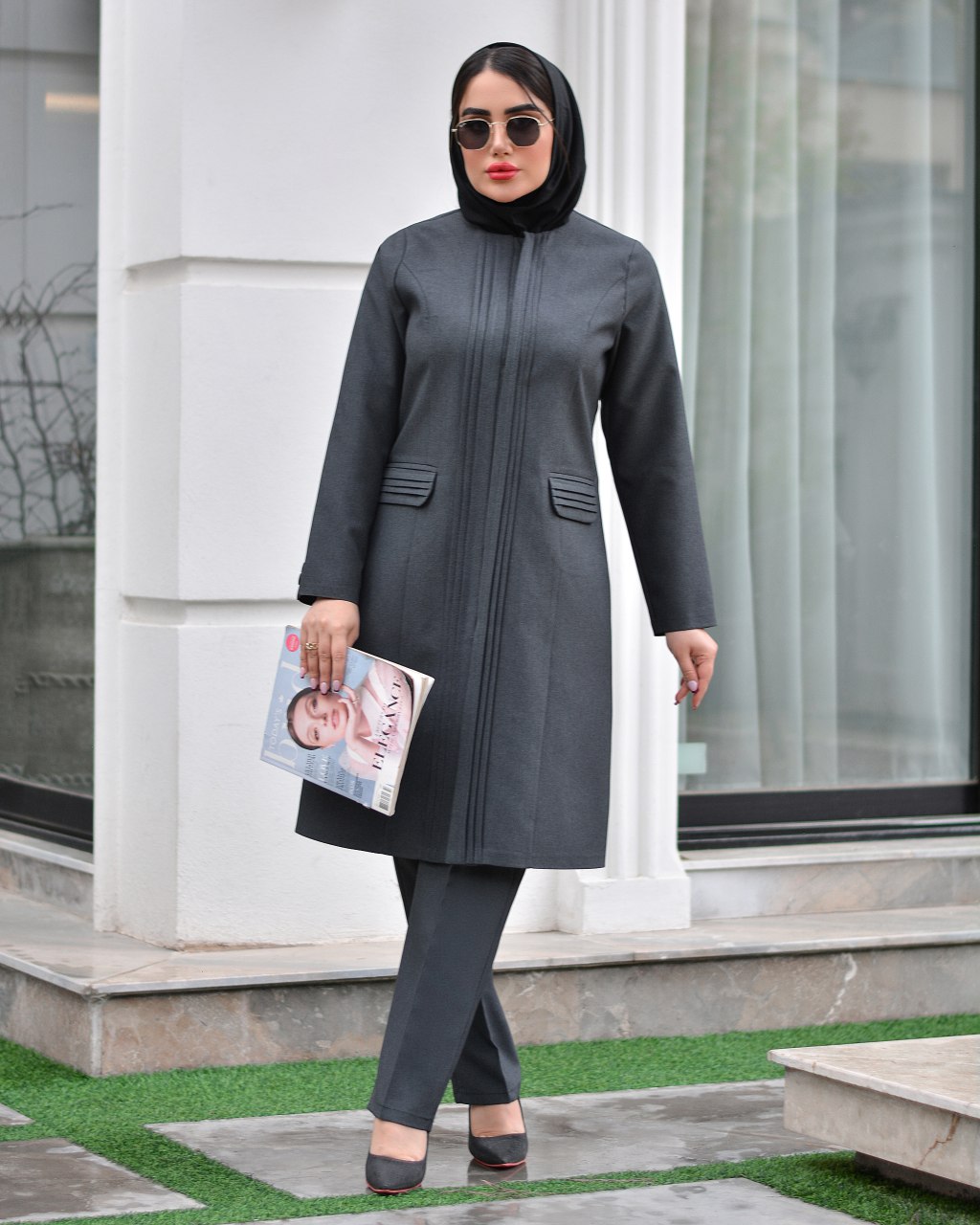 مانتو شلوار اداری زنانه فاسنونی  لاوین