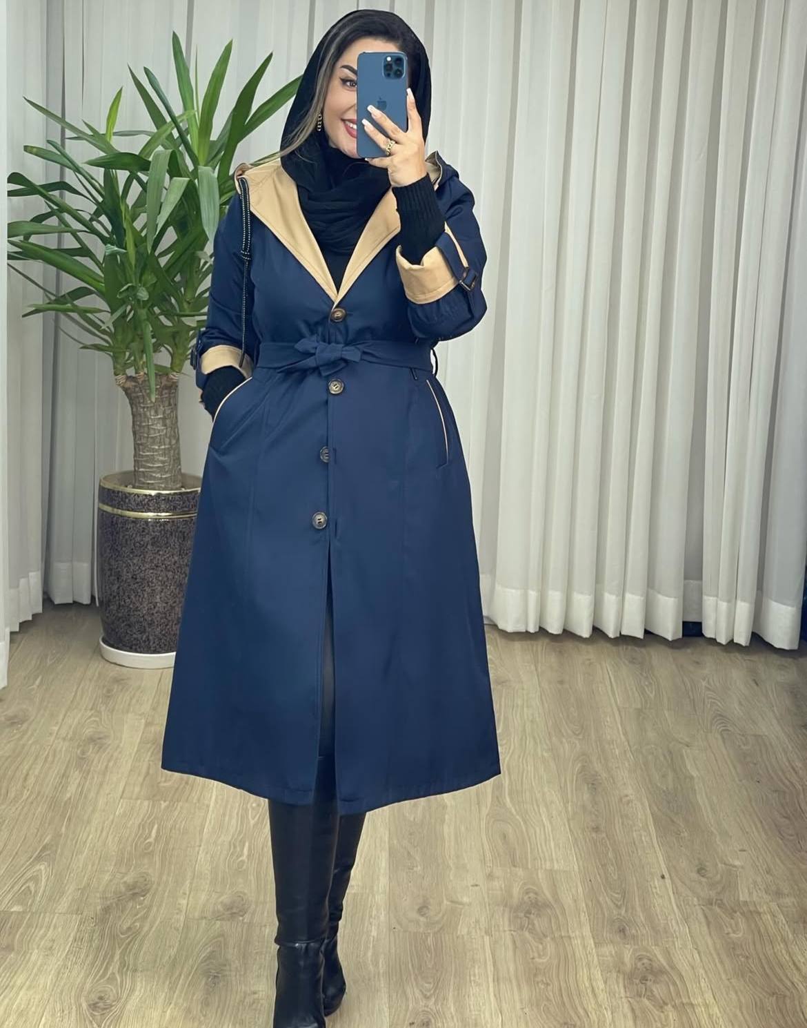 بارانی سانتانا درجه یک مدل شفق سایز ۵۰ تا ۵۶