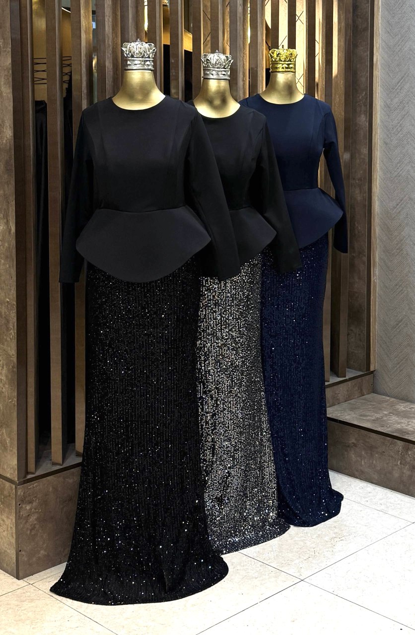 ماکسی مجلسی پولک زارا و مازراتی نیلماه