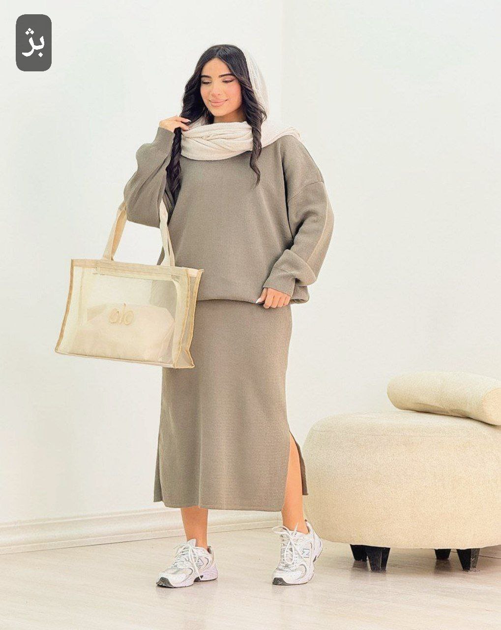 ست بلوز سارافون بافت پریسان