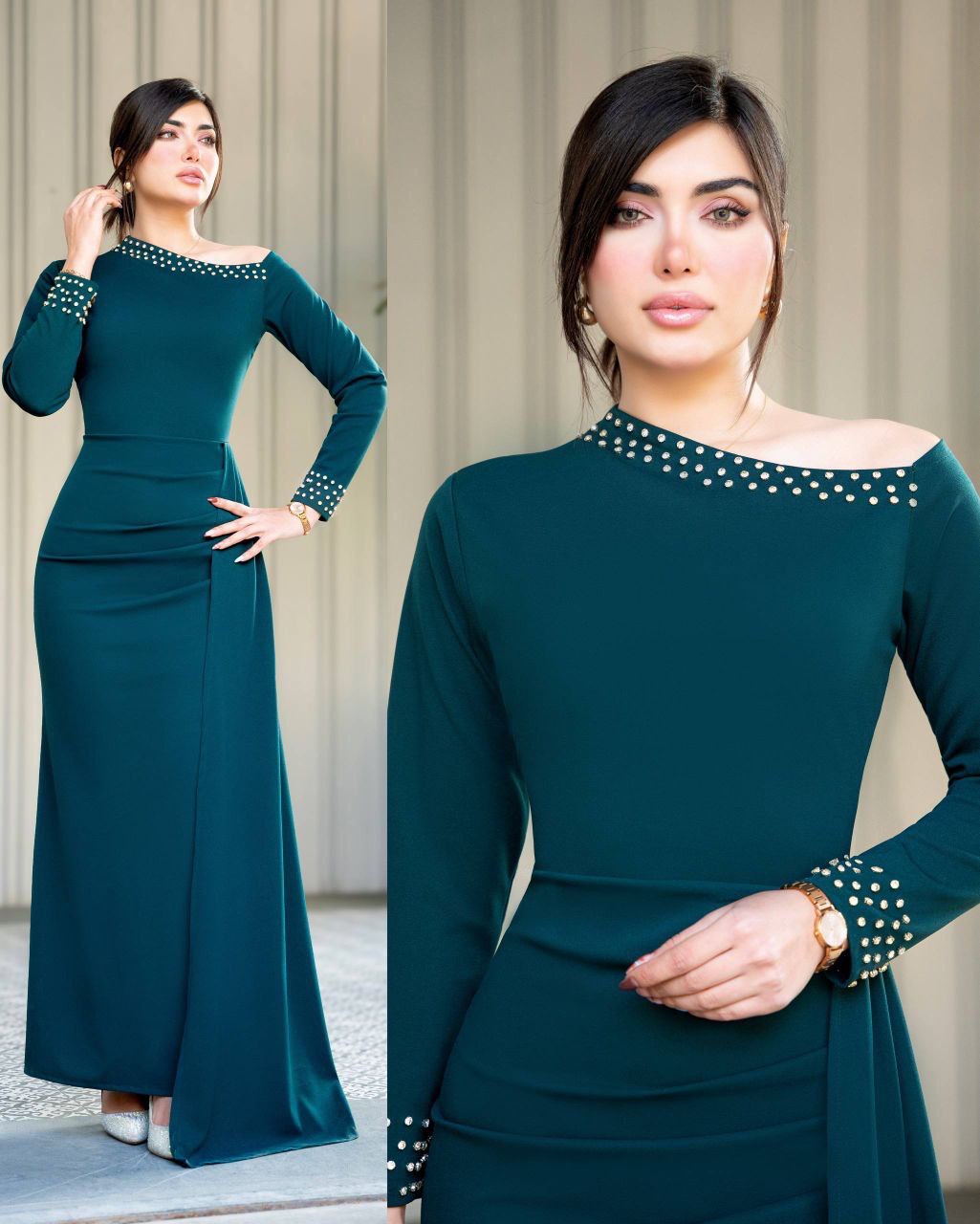 ماکسی مجلسی کرپ دالقیچ رزا