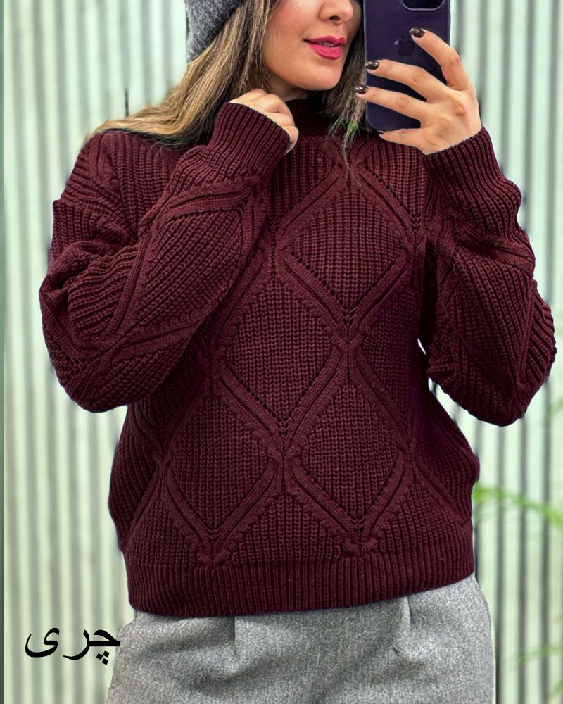 بافت  لوزی نخ ترک زناله