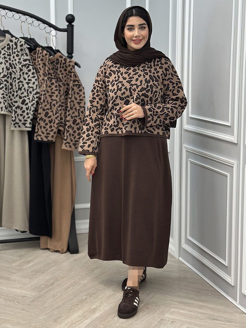 ست دوتیکه بافت اکرولیک دل انگیز