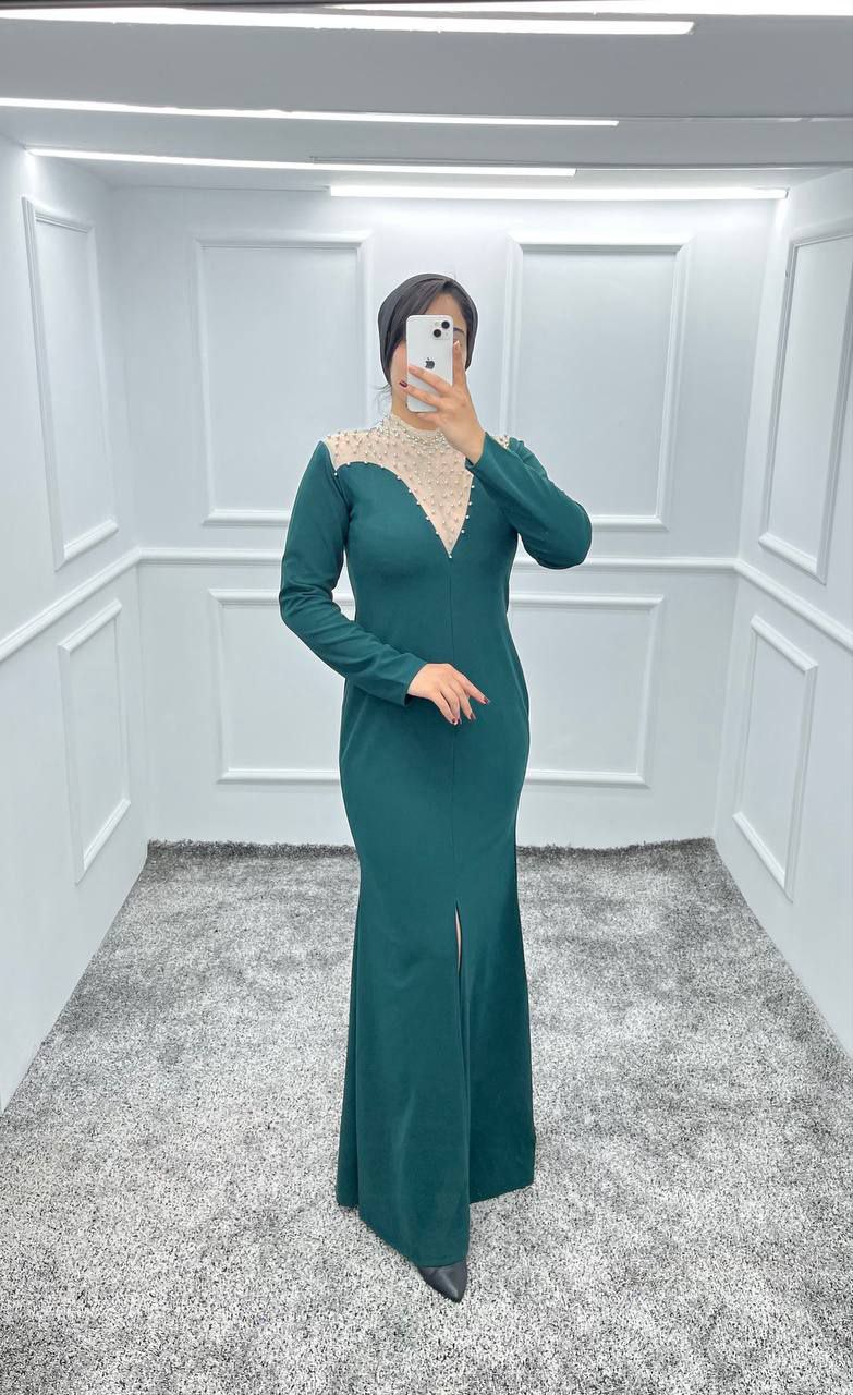 ماکسی کرپ دالقیچ و مروارید الهه تا سایز ۵۶😍