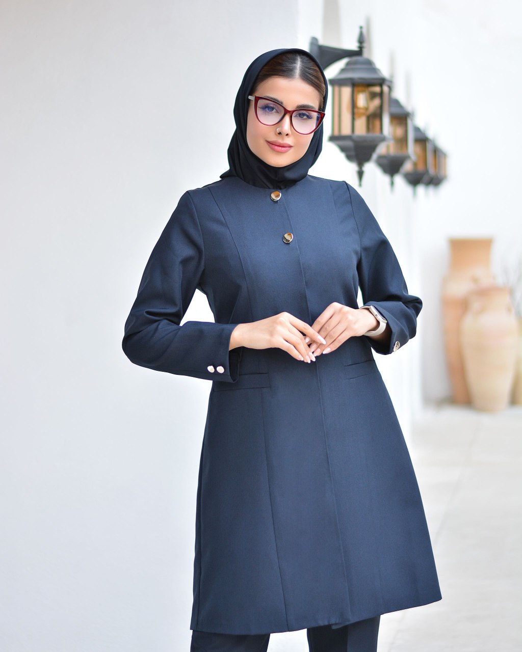 مانتو شلوار اداری زنانه  مکانیک پرشیا ساغر