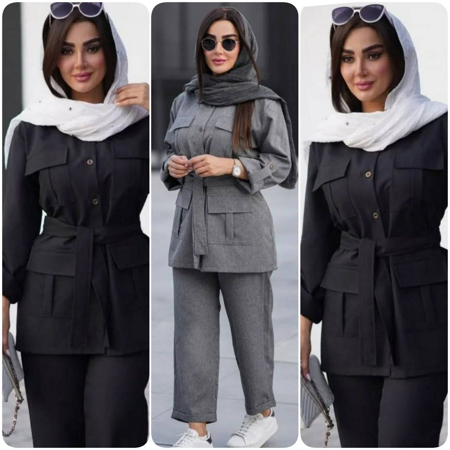 مانتو شلوار زنانه پرشین مکانیک مدل  کژال