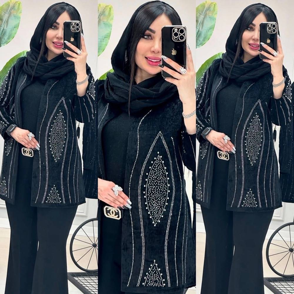 کت مخمل نگینی مزونی