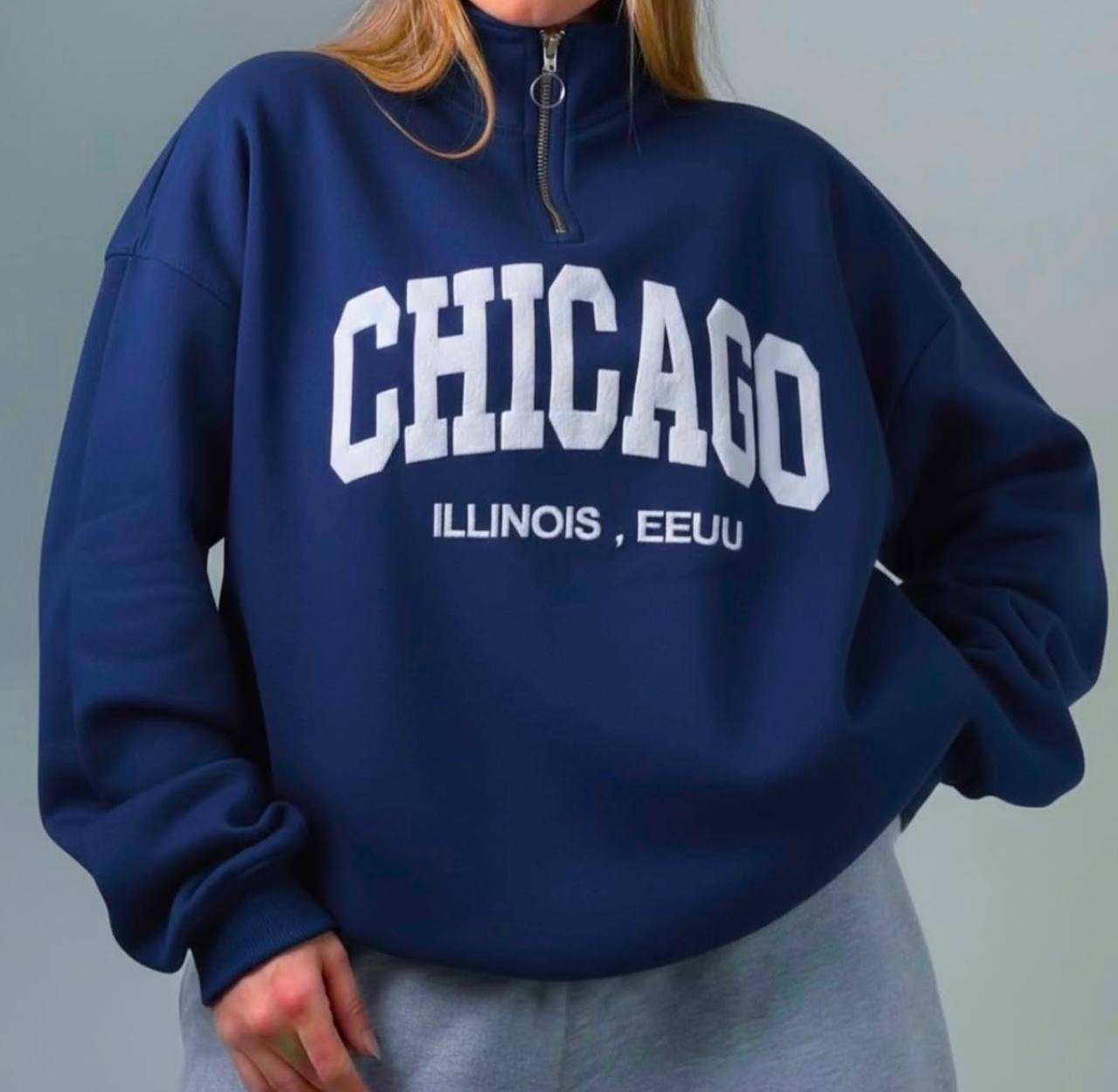 دورس نیم زیپ  پنبه  تو کرکی مدل CHICAGO