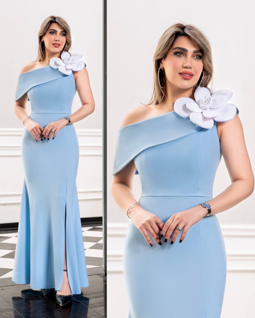 ماکسی مجلسی کرپ دالقیچ خرجکار گل کیفیت عالی مدل هاله