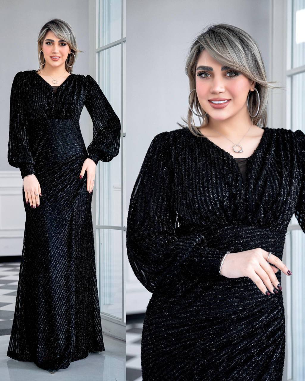 ماکسی مجلسی زیبا و خاص جنس لمه سقل مدل شقایق