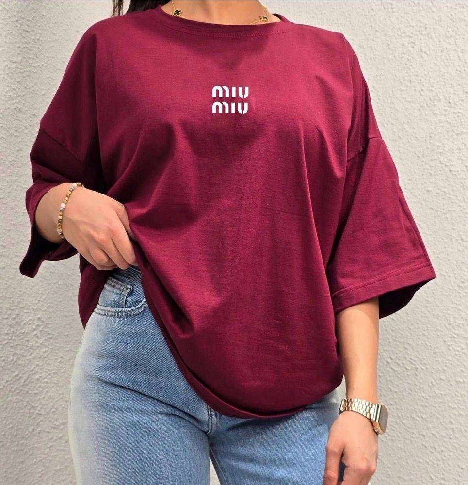 تیشرت نخ پنبه طرح  miu