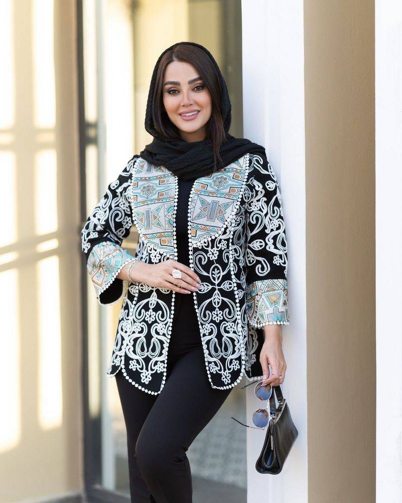 مانتو‌تابستونی قیطون دوزی ترکیب با هندی  اسما