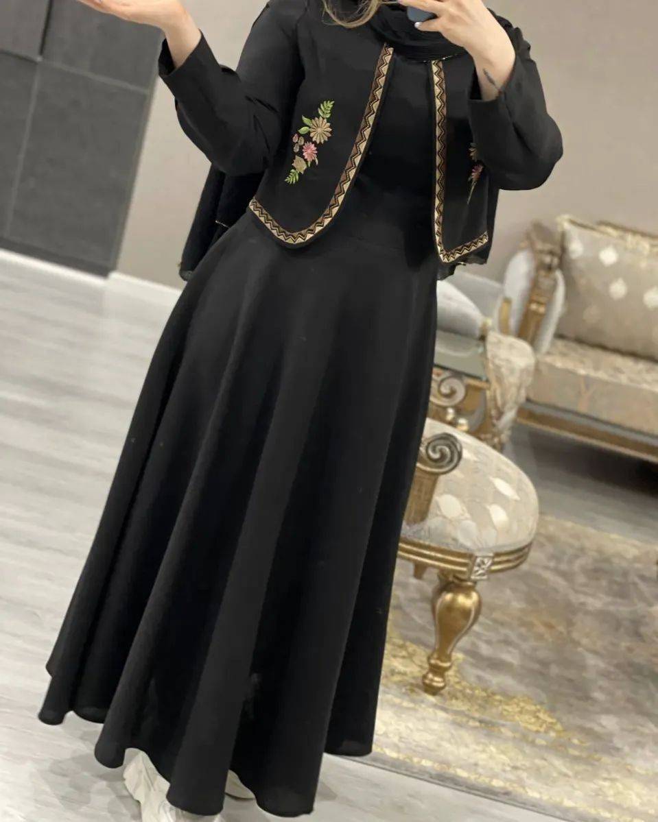 ست کت سارافون صوفیا طرح دار گلدوزی ژیوا