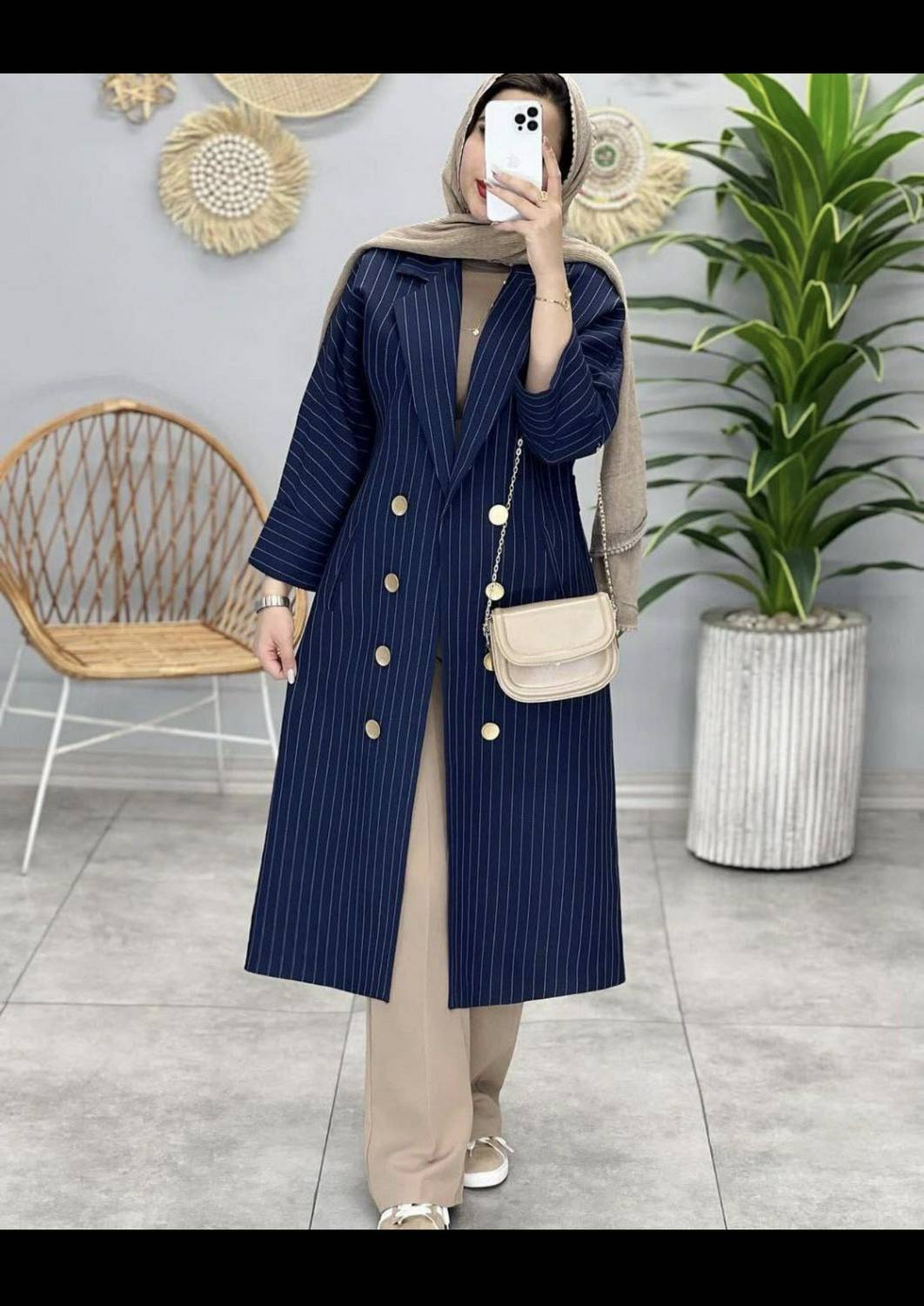 مانتو مکانیک  دیپلمات  راه راه فانوس