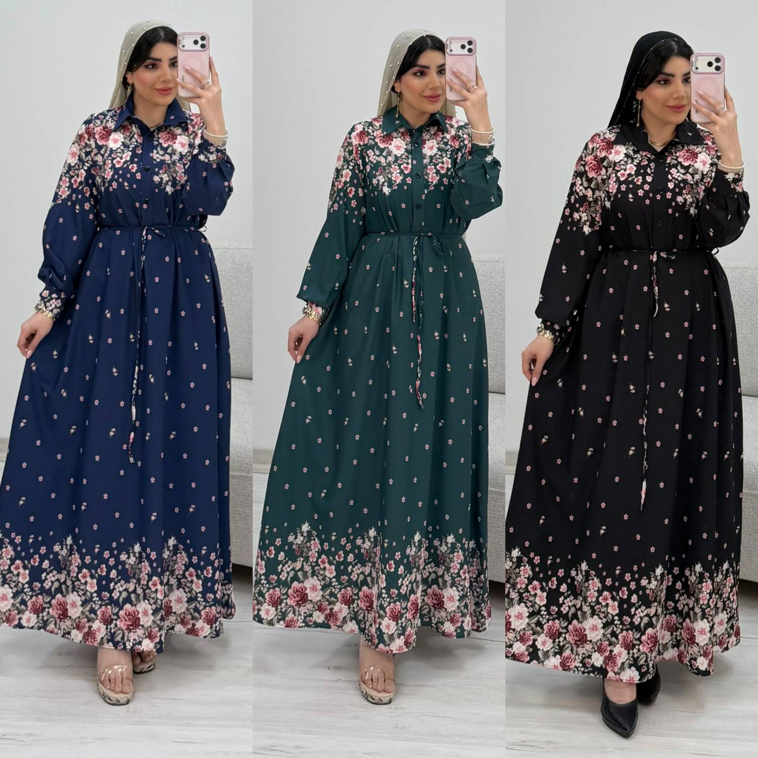 پیراهن ساحلی فلور نخ درجه یک دوخت عالی آنمون