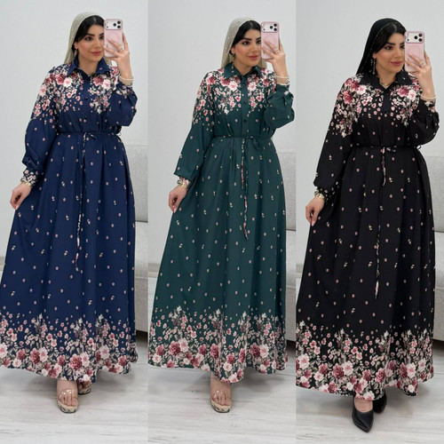 پیراهن ساحلی فلور نخ درجه یک دوخت عالی آنمون
