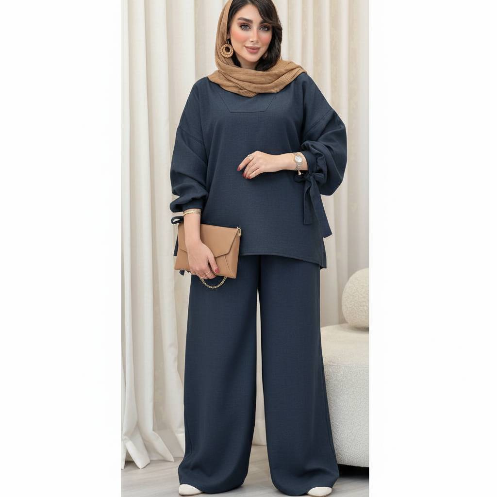 ست زنانه شومیز شلوار شانتون صوفیا رستا کیفیت عالی