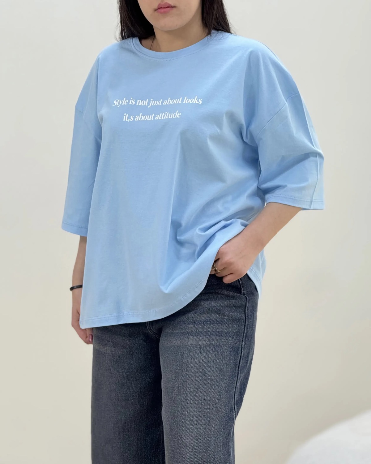 تیشرت سوپر پنبه باکسی style is