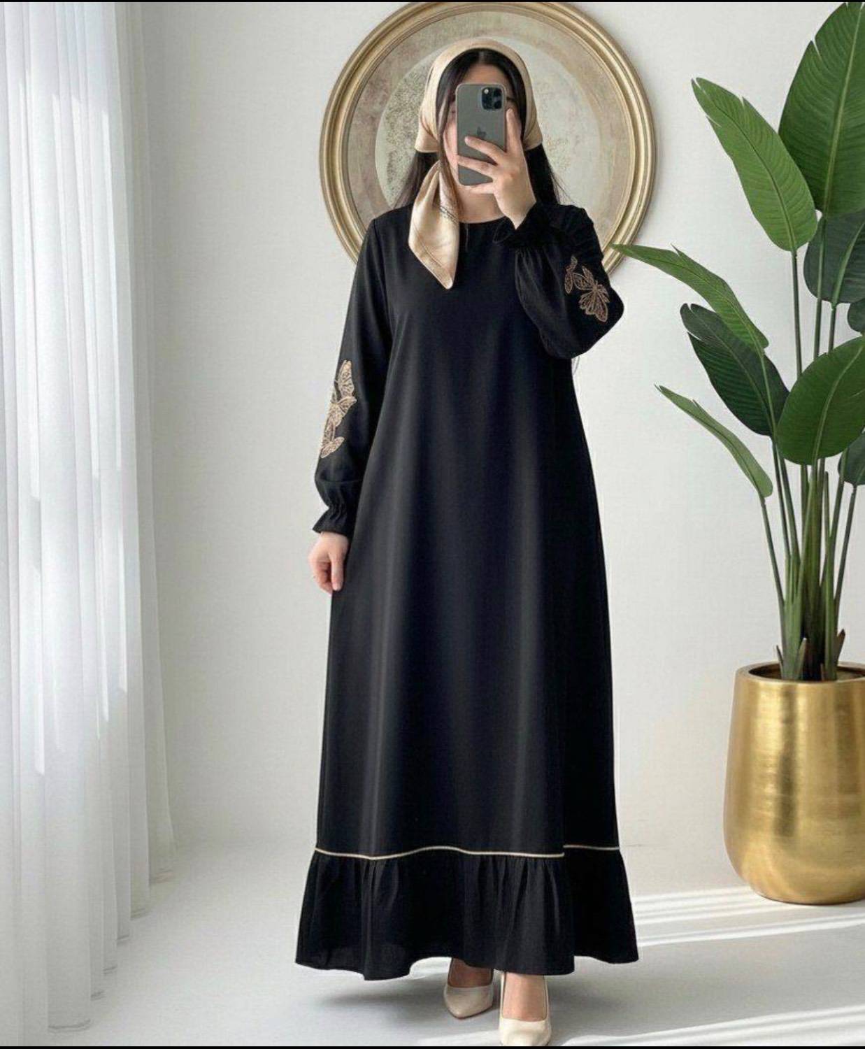 عبا الیزه جت بلک مدل پروانه