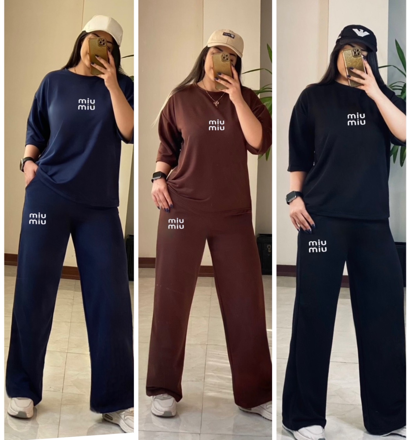 ست پنبه گلکسی با کیفیت میو میو miu miu