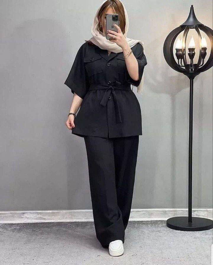 ست شومیز شلوار ابروبادی سلین