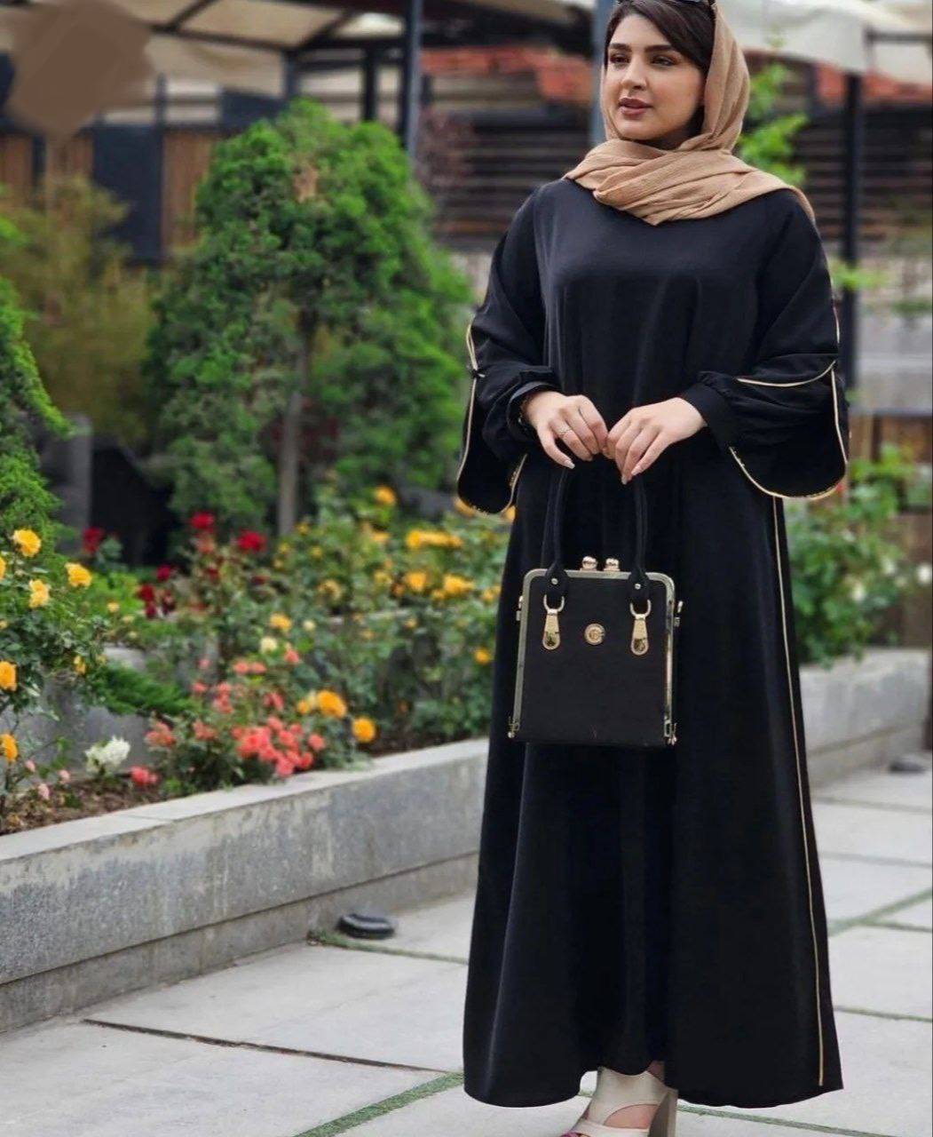 عبا الیزه باکیفیت آستین دبل  مدل ستاره