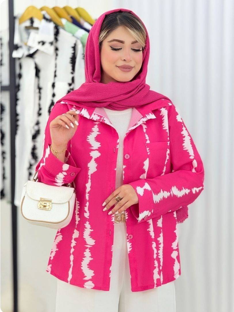 شومیز مانتویی بوگاتی آبرنگی