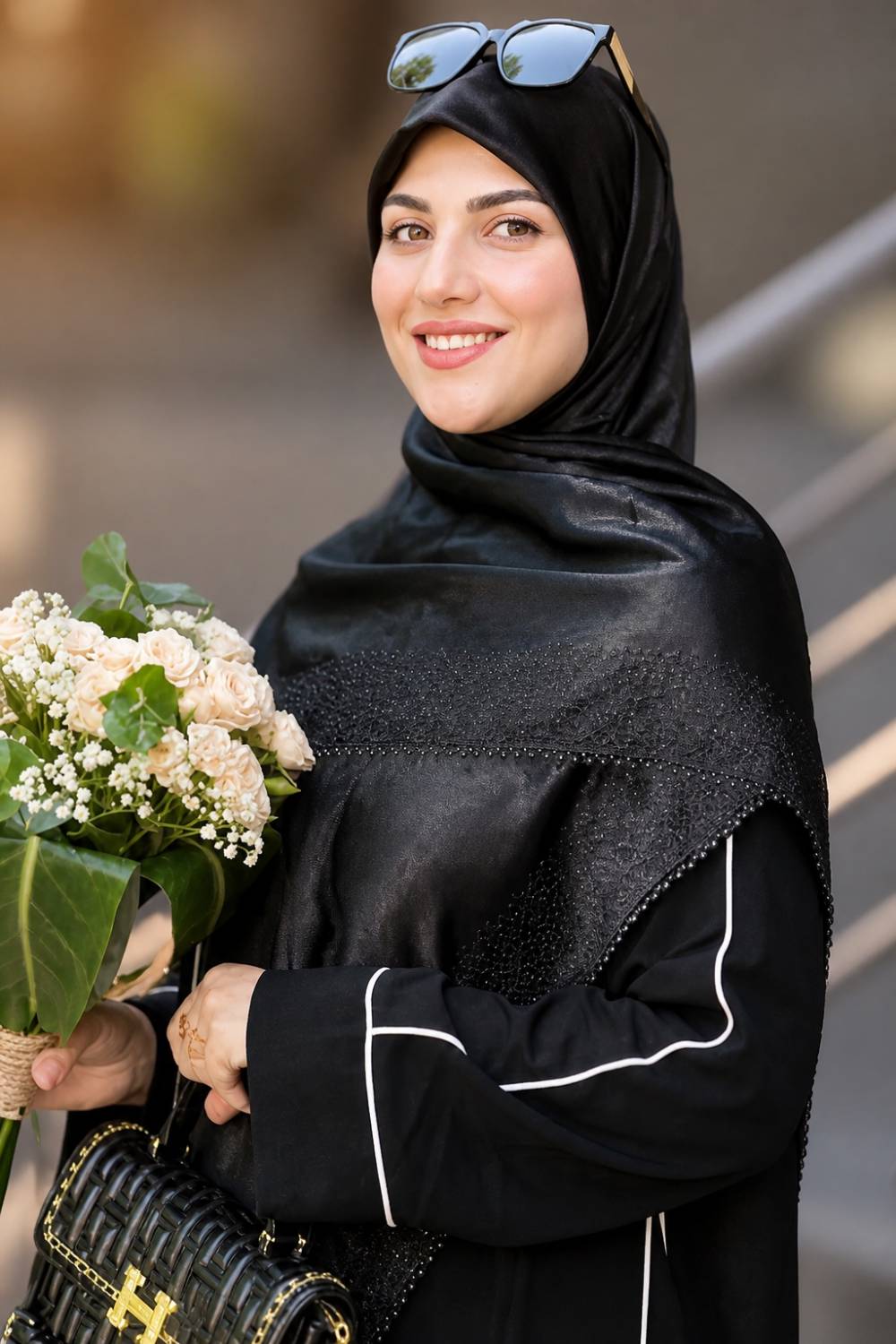 روسری  کوپرا دور مروارید  درخشان