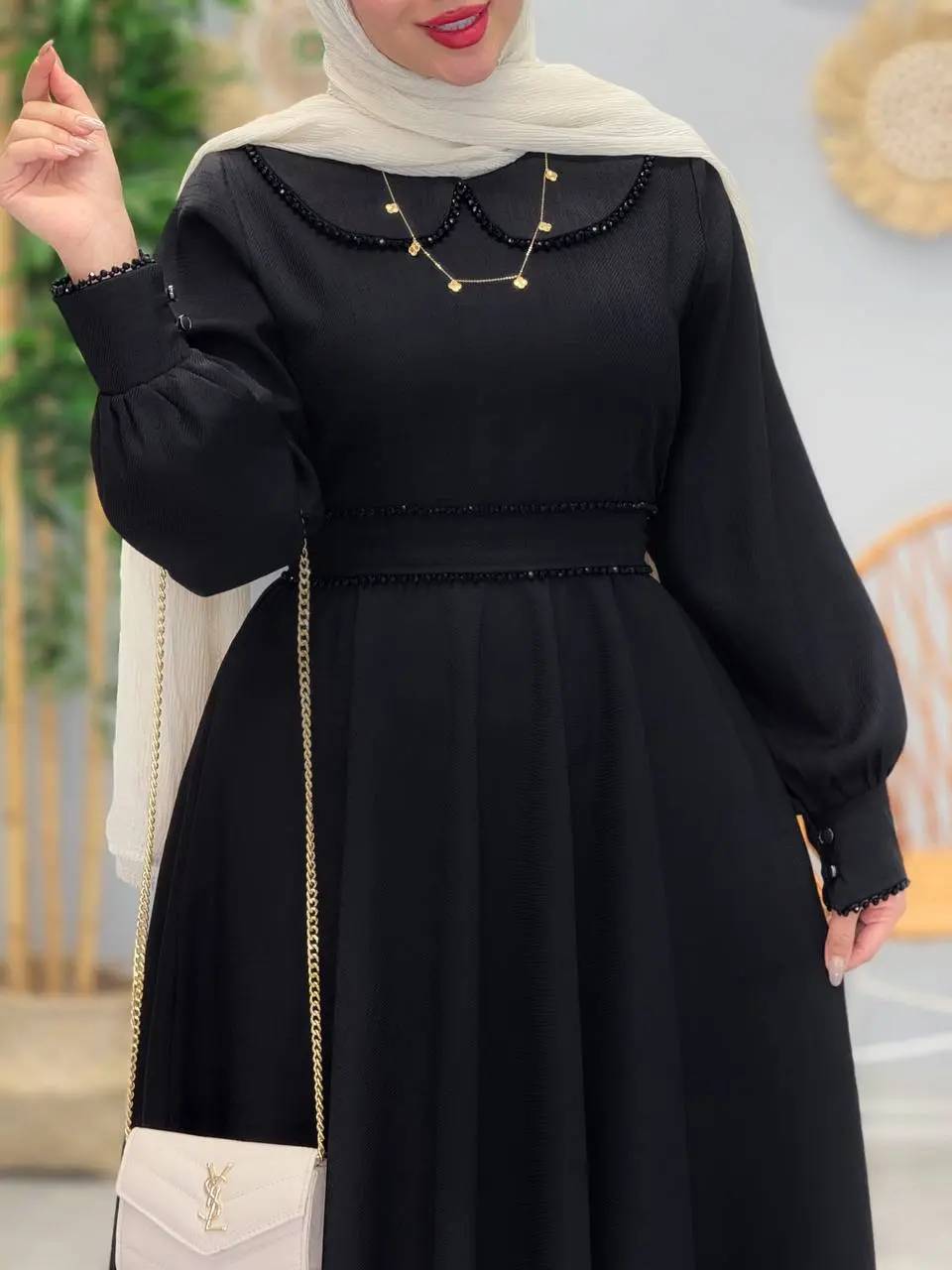 پیراهن مزونی الیزه اعلا ترک خرجکارسنگدوزی  مدل شارلوت