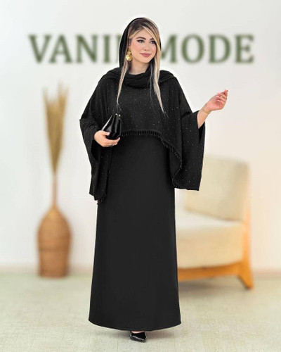 ست دوتیکه الیزه باکیفیت شنل جواهر دوزی شهرزاد