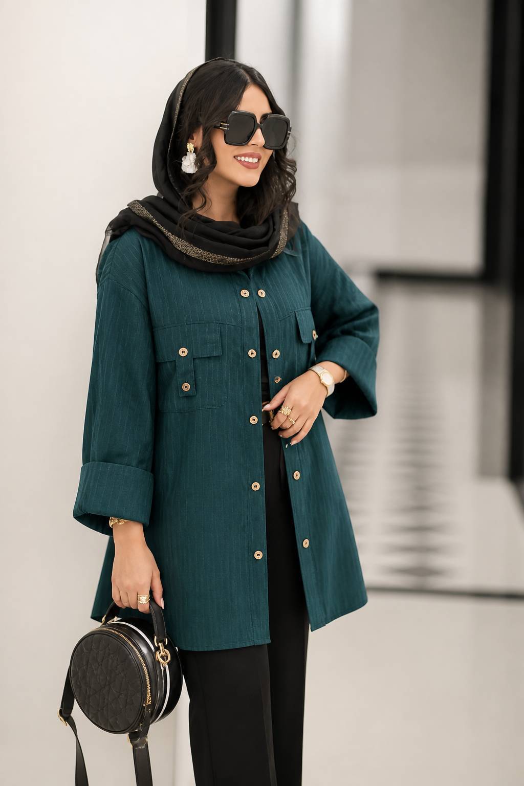 شومیز جیب صلیبی کراش ایوا خنک مدل مسیحا کیفیت عالی