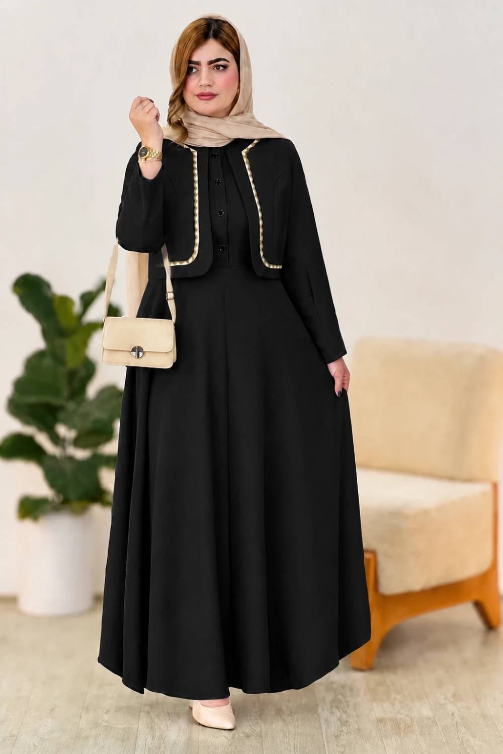 کت سارافون بلند الیزه مدل الیزابت