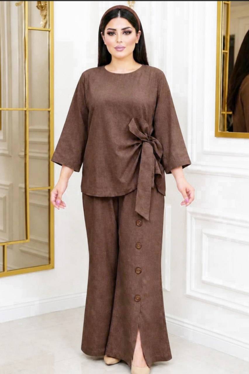 شومیز شلوار ینزی خنک تابستانی  سودابه