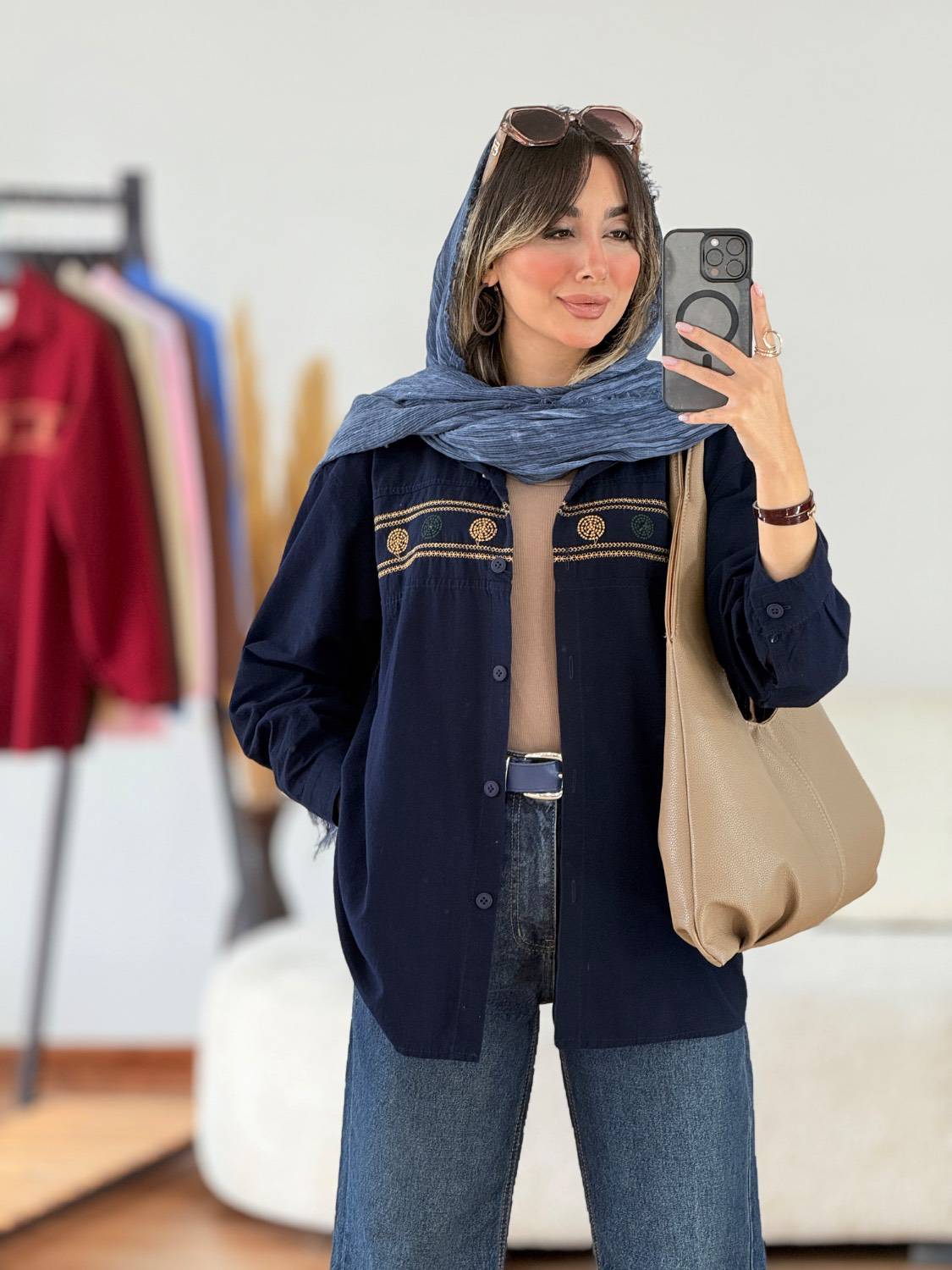 شومیز گلدوزی  لنین درجه یک مدل  هدیه