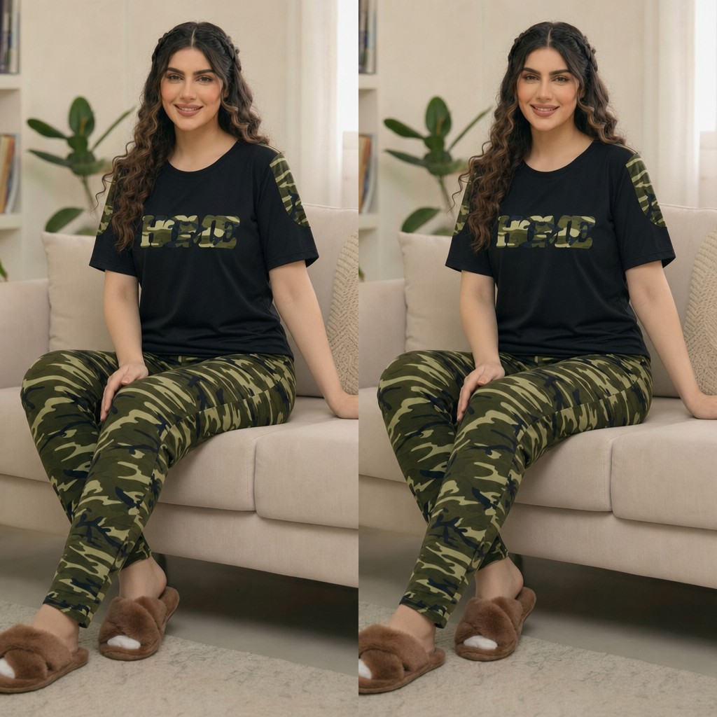 ست تیشرت شلوار اسپان‌گلکسی  HOME