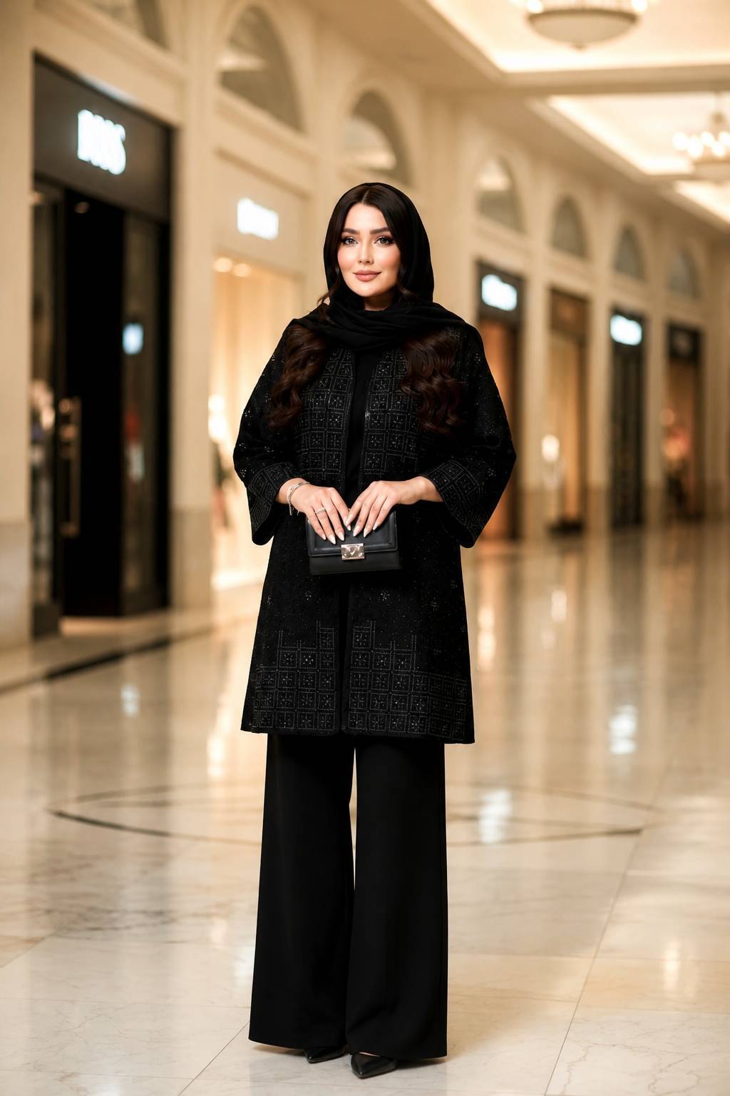 مانتو و شلوار مازراتی  سایز  بزرگ تا ۵۶ مدل فیروزه
