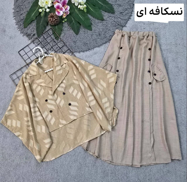 ست شومیز شلوار شانتون و ژاکارد کسمه مادام قیمت عالی