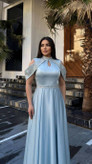 ماکسی مجلسی ساتن ال ایکس مدل افسانه