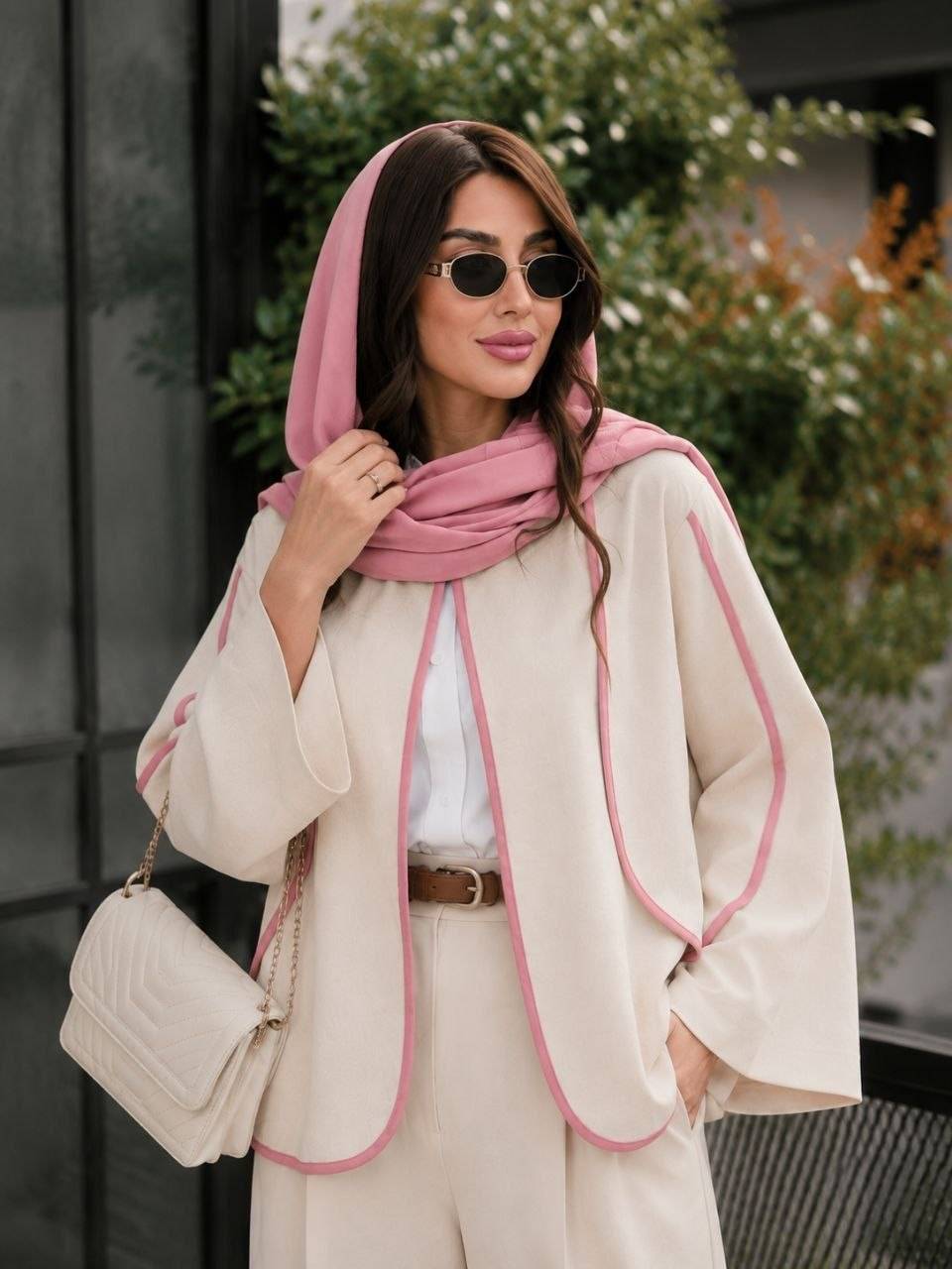 کت وشلوار نوار دوزی لنین ایرانی می لین