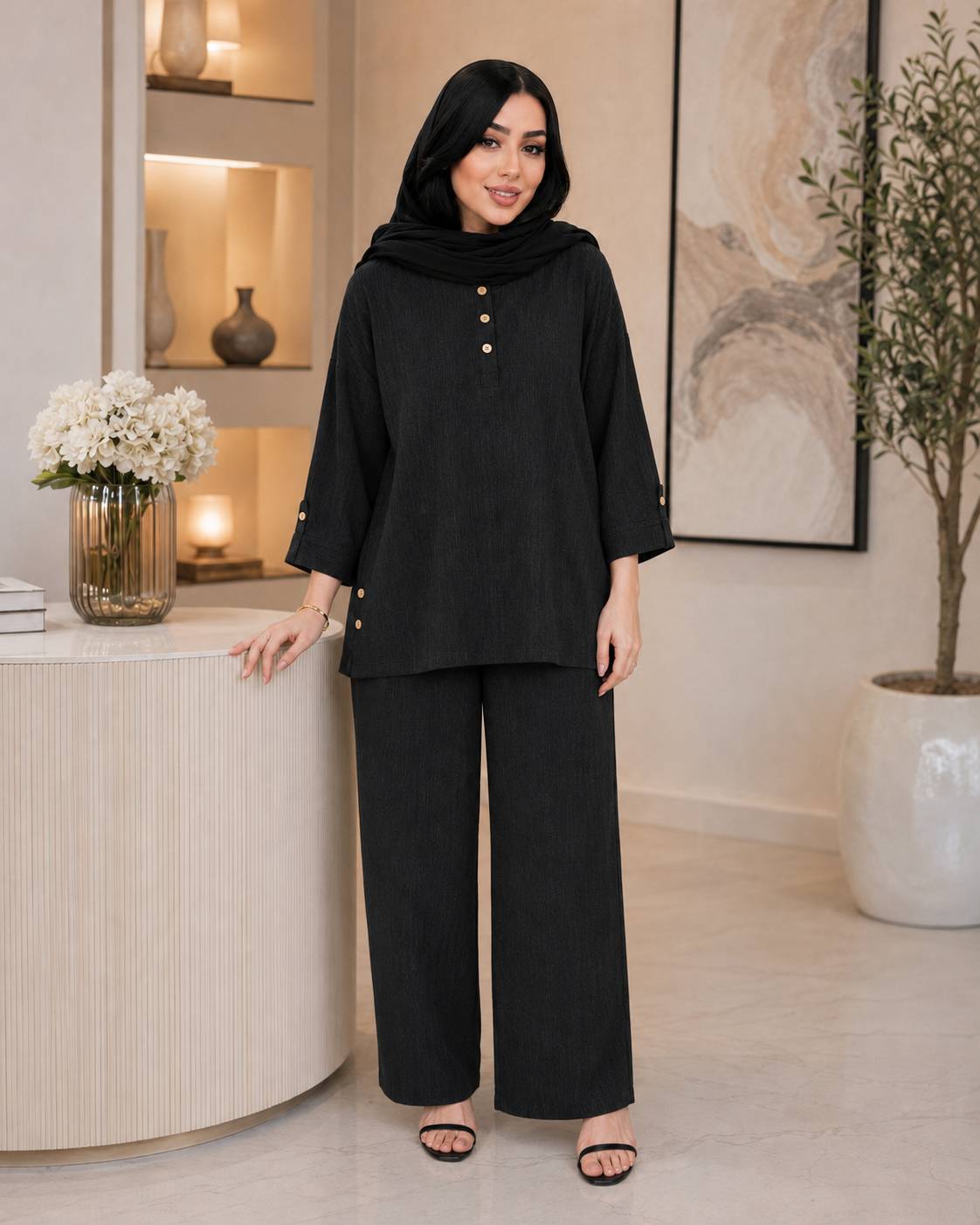 ست شومیز شلوار شانتون ارمینا