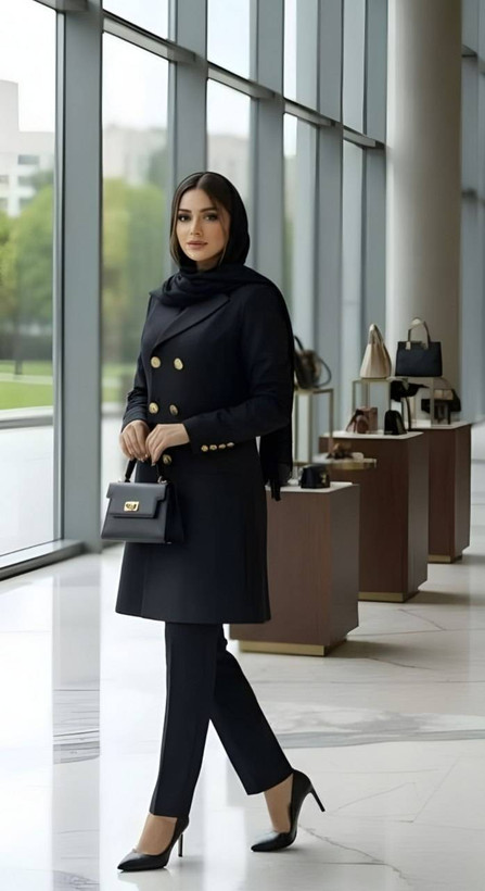 ست مانتو شلواراداری زنانه شیک و پرطرفدار مازراتی اعلا مدل آرنیکا