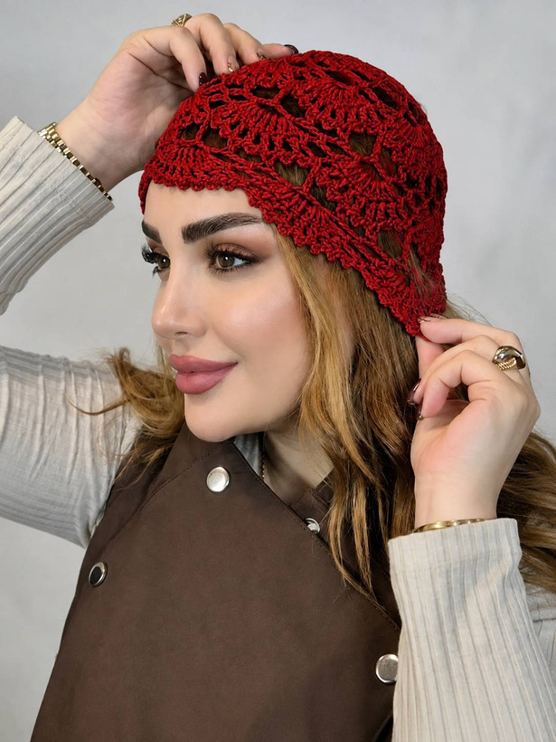 کلاه قلاب بافی خاص و ترند
