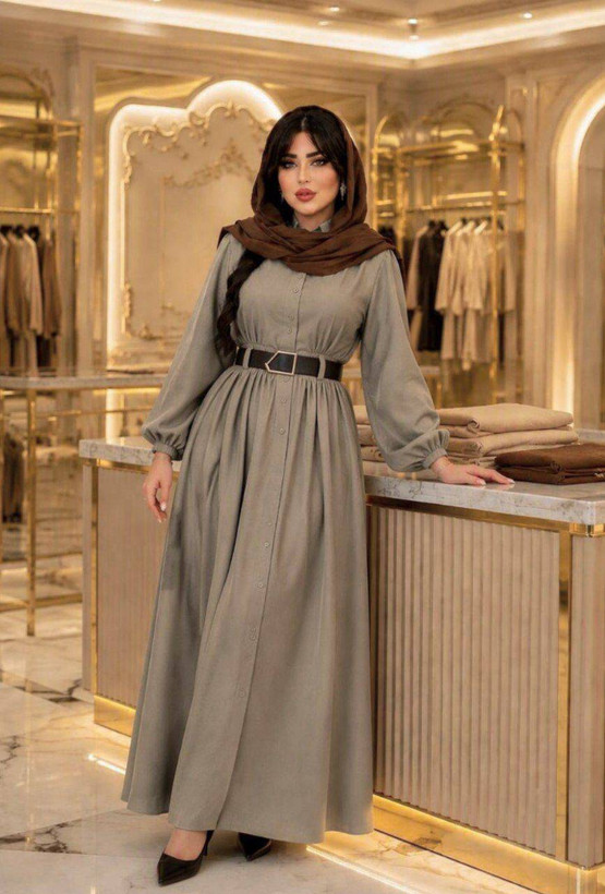 مانتو بلند زنانه بزیاق مدل شکیلا