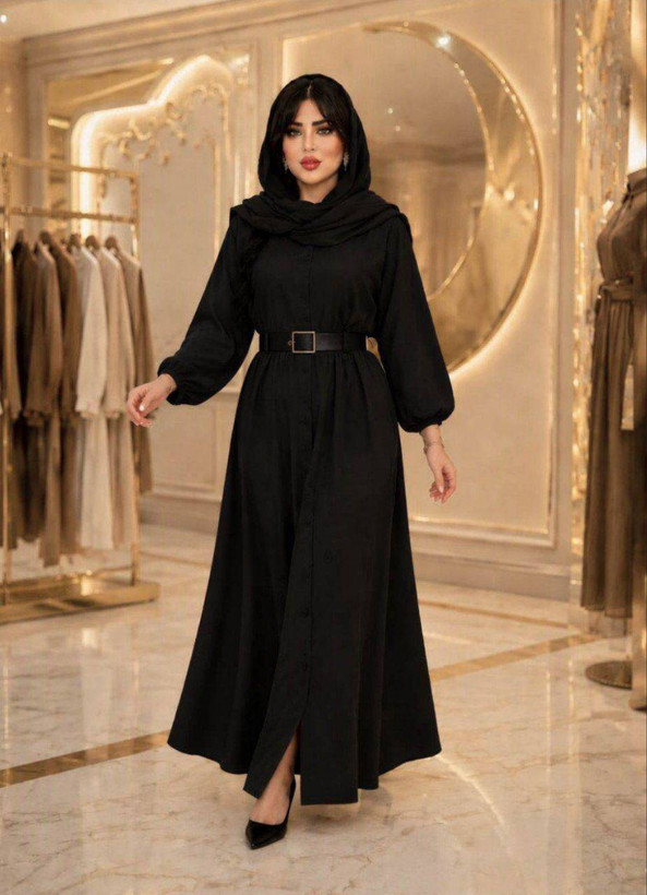 مانتو بلند زنانه بزیاق مدل شکیلا