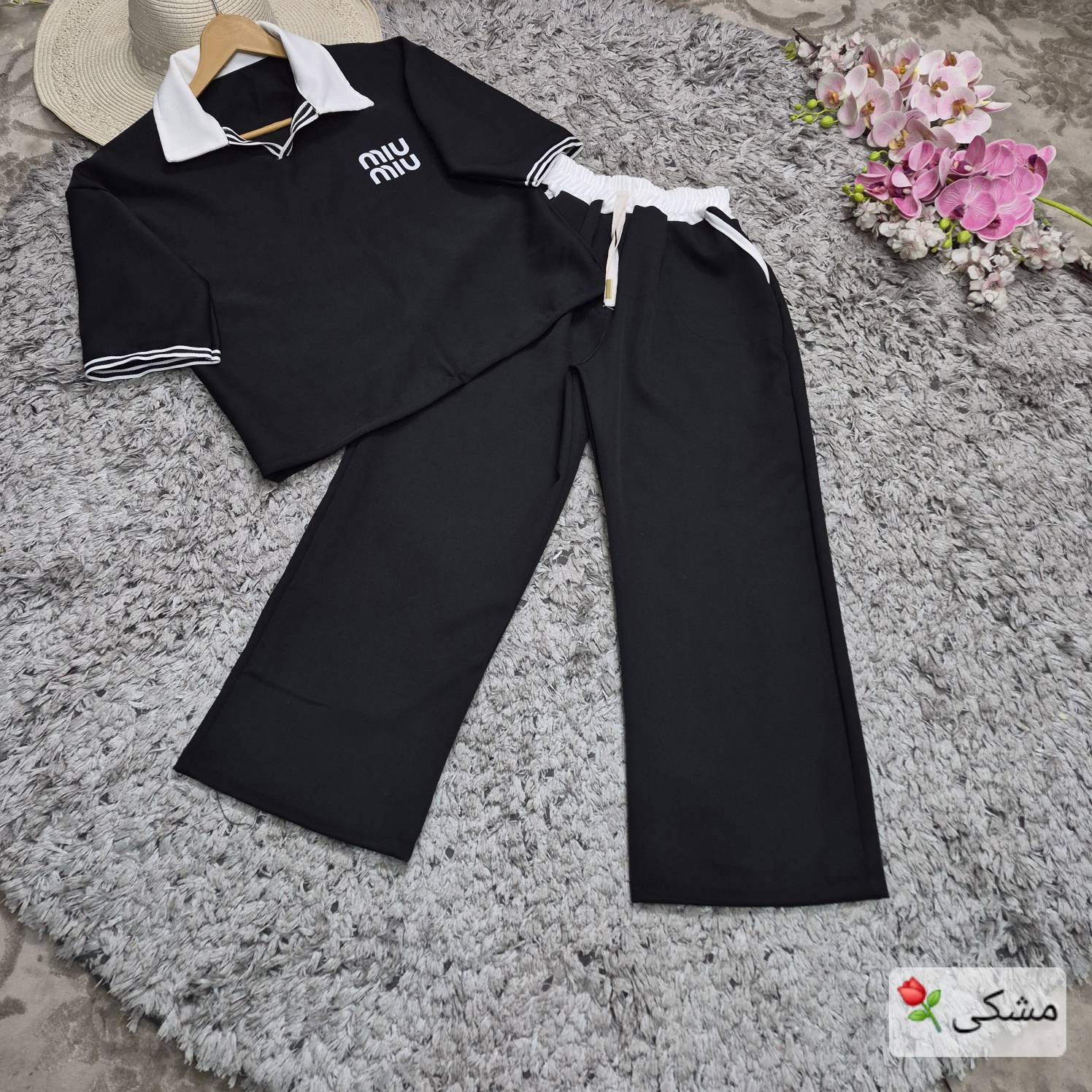 ست مازراتی پلوشرت شلوار باکسی ترند miu miu ( بچگانه)