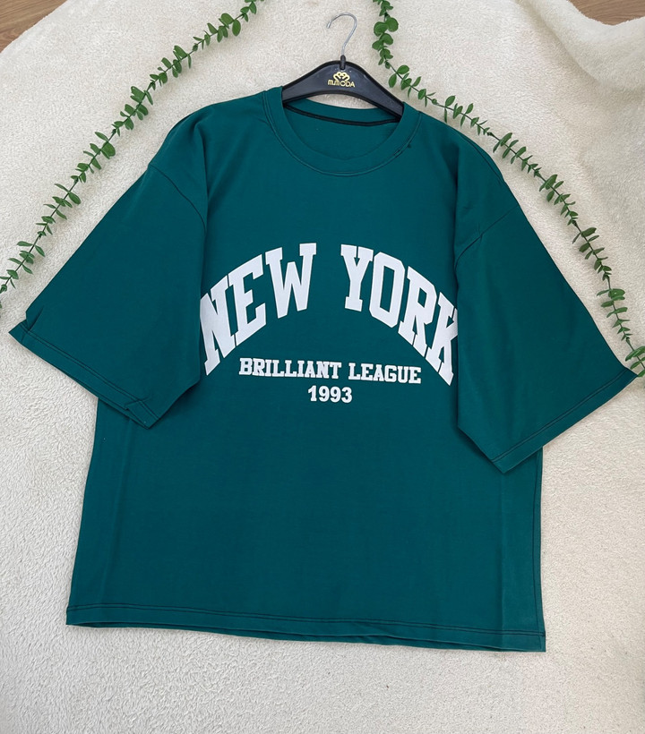 تیشرت باکسی سوپر پنبه NEW YORK