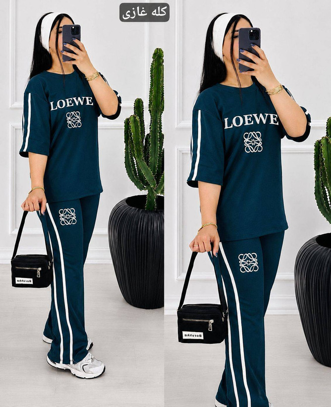 ست تیشرت شلوار سوپر اسپانبا کیفیت فول کش loewe