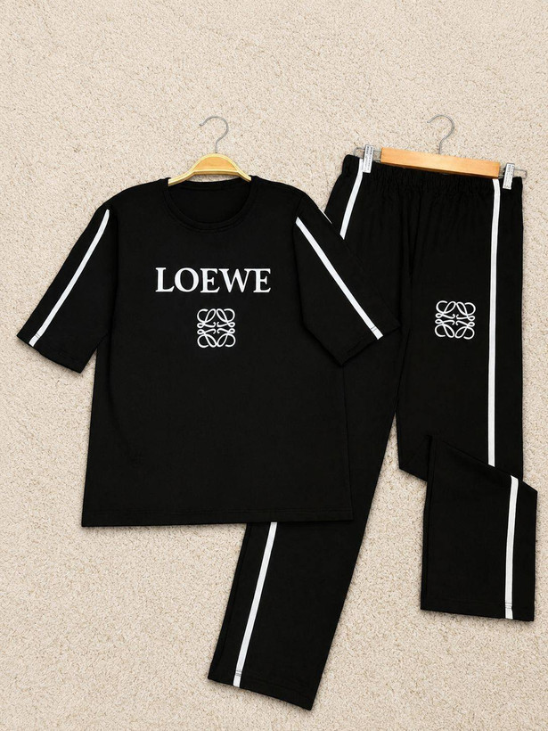 ست تیشرت شلوار سوپر اسپانبا کیفیت فول کش loewe