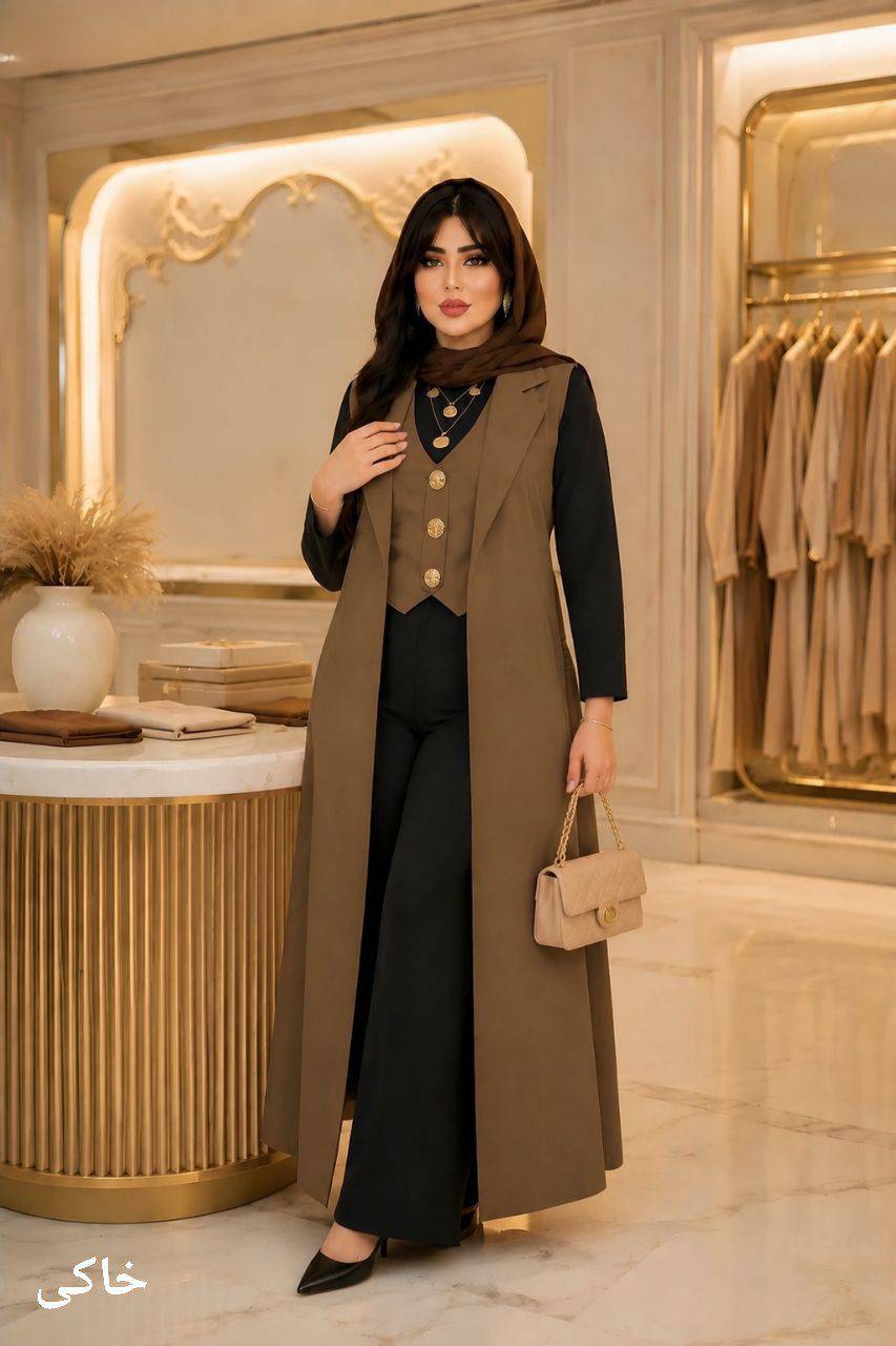 ست سه تیکه مازراتی و شومیز شانتون ماهگل